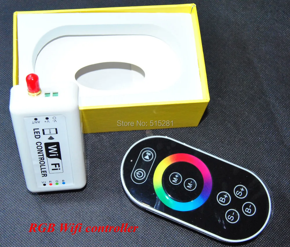 

Original Wifi RGB Magic Color LED Strip Controller DC7.5-24V with Remote Android/ IOS System Music mode and Timing