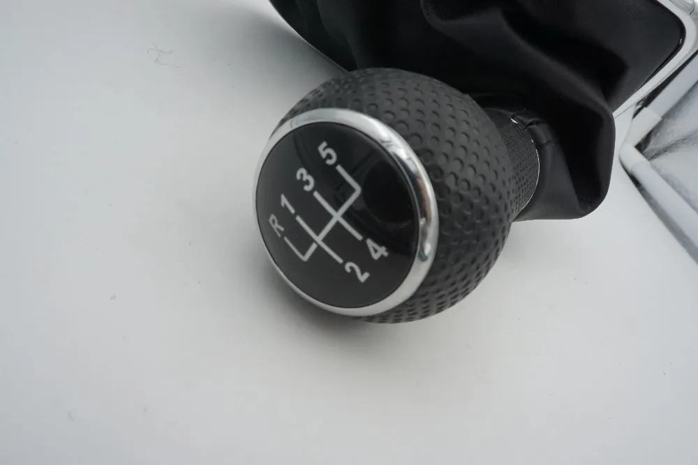 Ручка переключения рулевого механизма автомобиля черные шапки 5 Шестерни 23 мм с черной рамкой для VW Golf 4 1998 1999 2000 2001 2002 2003 2004 2005 2006