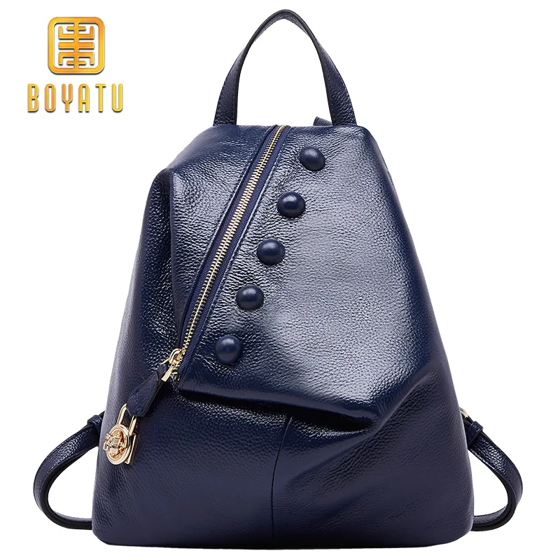 

Genuine Leather Backpack Women Fashion School Backpack Female Travel Shoulder Bags for Women 2018 Brand Mochila Rucksack Bagpack