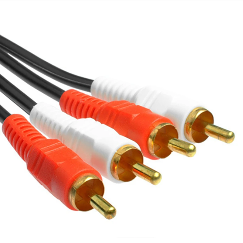 Trumsoon 2RCA to 2RCA Stereo Daul Channel AUX RCA Audio Cable for Laptop DVD TV 1.5/3/5/10m