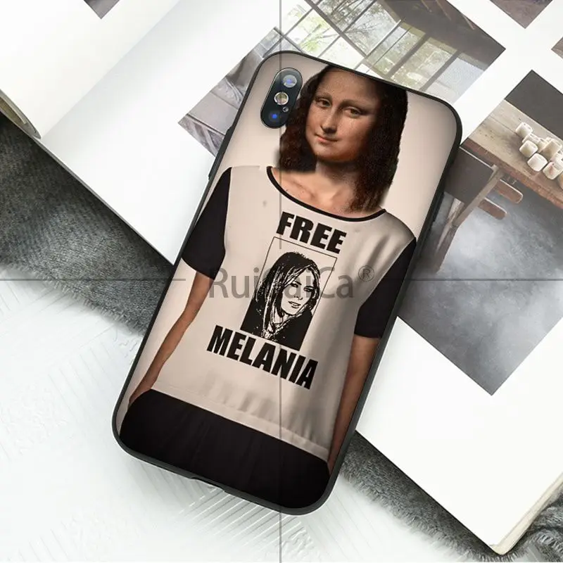 Ruicaica Забавный чехол Leonardo da Vinci Mona Lisa Новинка для телефона Fundas iPhone 5 5Sx 6 7 7plus 8 8Plus X XS