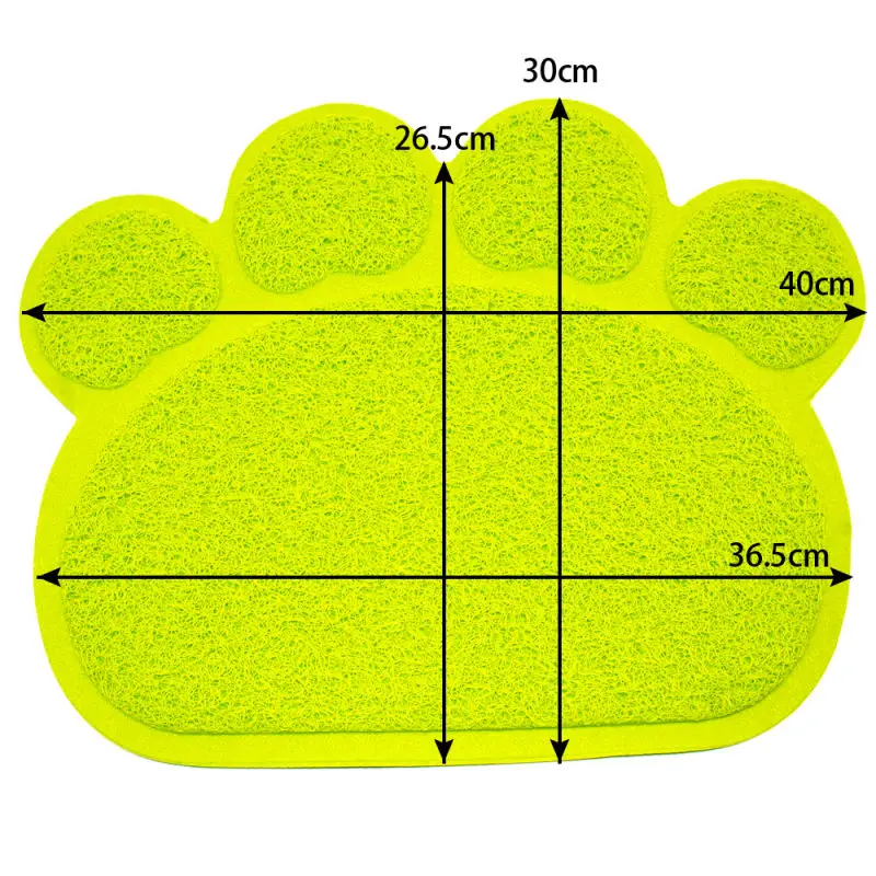 Отпечаток лапы собаки кошачьих туалетов Коврик щенок котенок блюдо Кормление Чаша лоток для столовых аккуратные легко Тематические товары про рептилий и земноводных коврик Кама 3 цвета