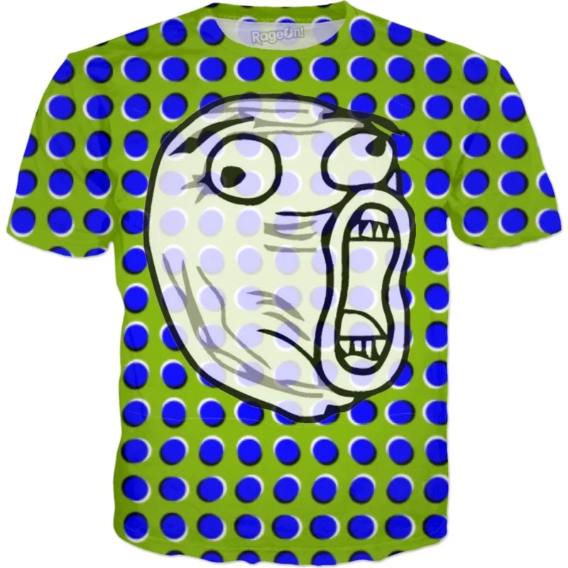 Trippy LOL Dots T Shirt Short Sleeve Custom Men's T shirts New Style
