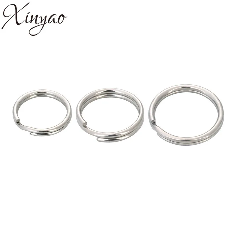 50pcs/lot Diameter 13/20/25mm Stainless Steel Key Ring Split Rings