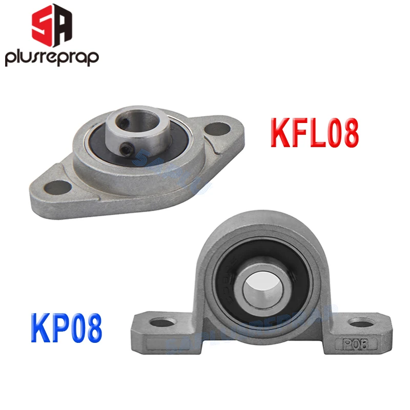 

1/2/5PCS KFL08 KP08 8mm Bore Diameter Pillow Block Flange Rhombic Bearing Zinc Alloy 3D Printer DIY Parts for T8 Lead Screw