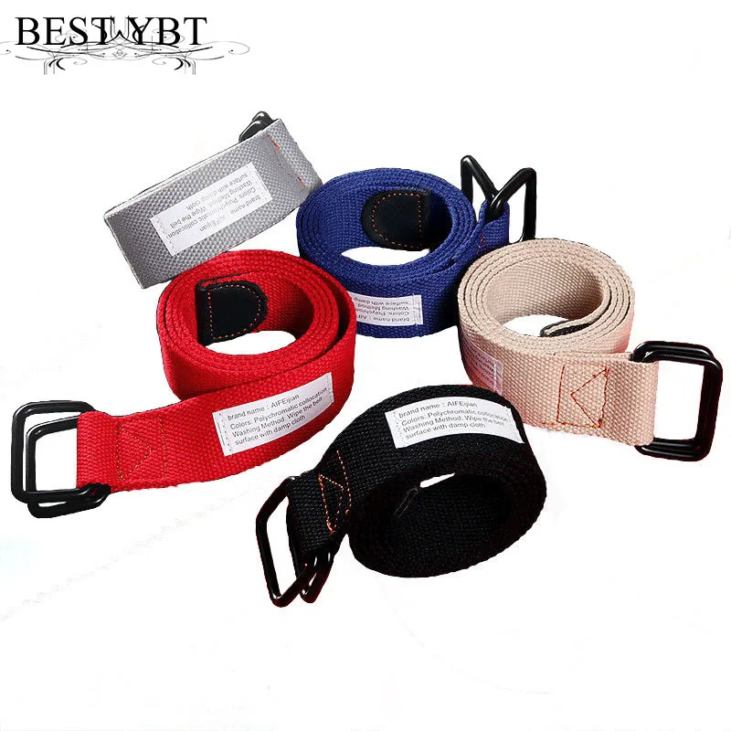 

Best YBT Unisex Canvas Alloy Double-loop Buckle Belt Fashion High Quality New Arrival Casual With Labeled Unisex Multicolor Belt