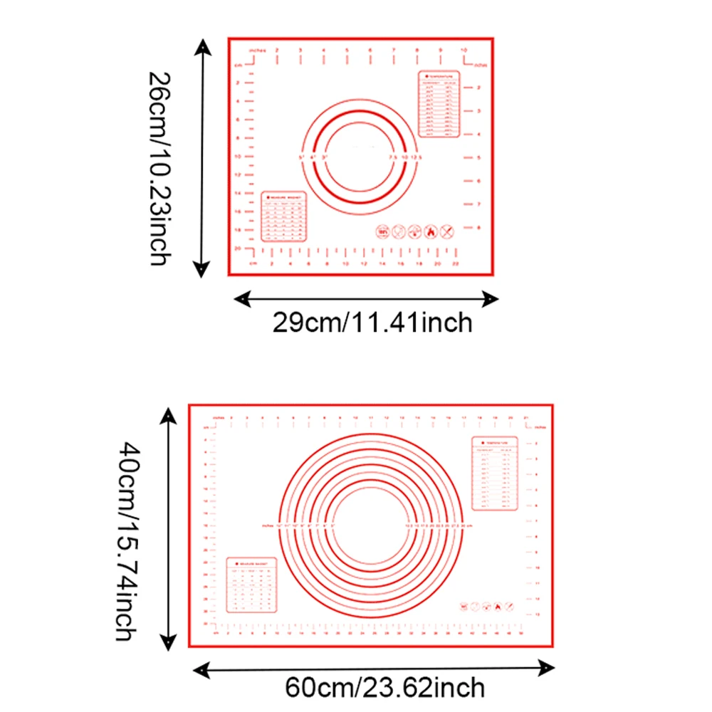 Антипригарный силиконовый коврик для выпечки тефлоновый коврик термостойкая посуда для выпечки теста для пиццы коврик для выпечки Кухонные приспособления инструменты для кухни