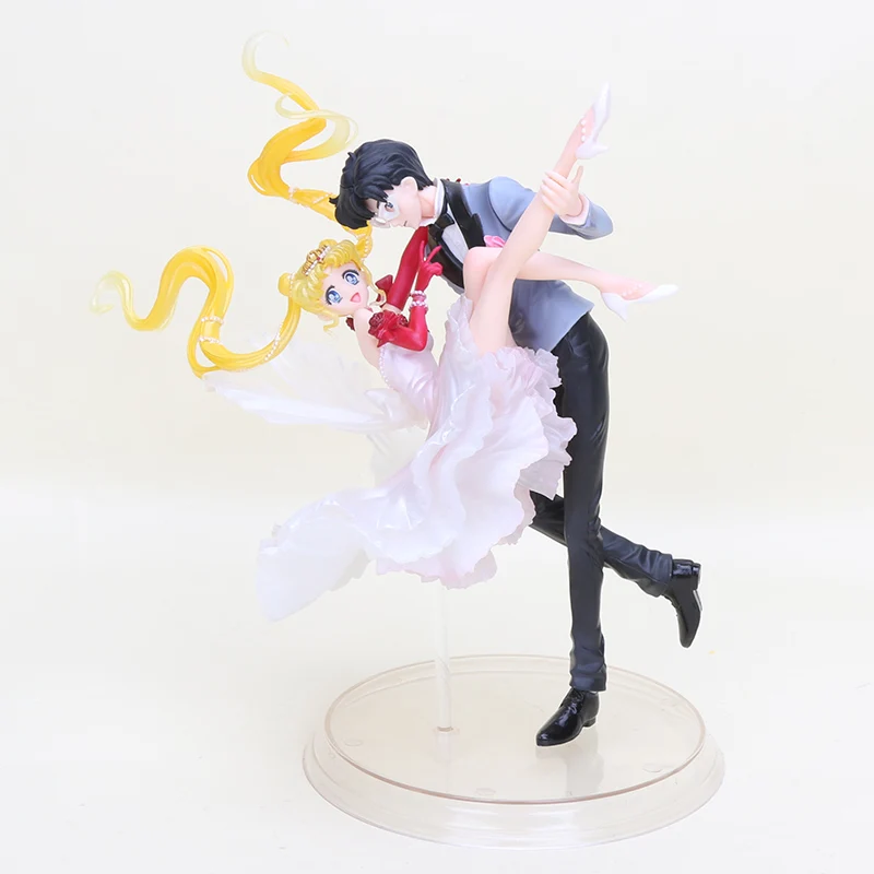 

Sailor Moon Tsukino Usagi Princess Chouette Sailor Moon & Chiba Mamoru masquerade masked ball Figure Model Toys