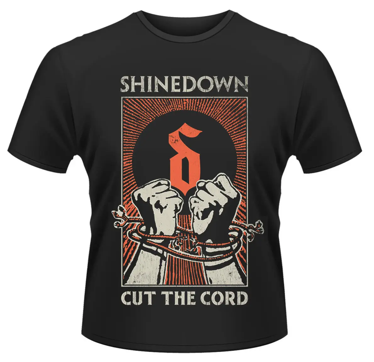 Мужская футболка shinedownɼut The Cord-NEU UND OFFIZIELL крутая с коротким рукавом хлопковые