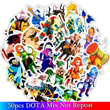 50 pçs/lote engraçado dos desenhos animados dota jogo adesivos para moto & mala legal portátil graffiti adesivos skate crianças adesivos(China)