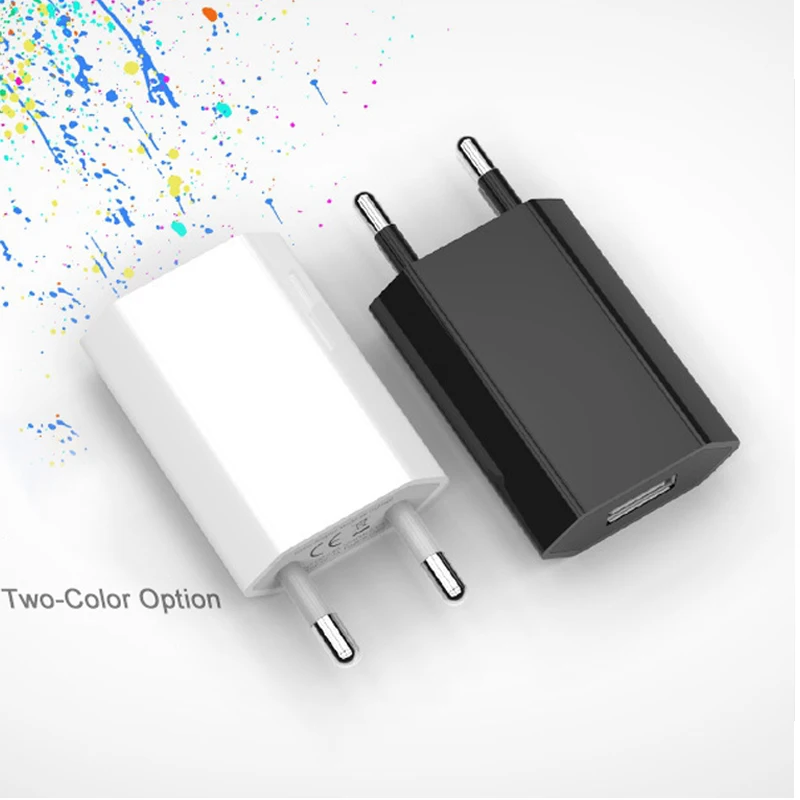 

EU Plus Travel Charger Power Adapter USB Charger for iPhone Xiaomi Huawei Universal Phone Wall Charger 5A Charging Head No Cable