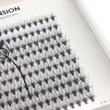 200 шт/лоток предварительно сделанные 10D объем смешанной длины накладные ресницы пряди имитация норки премиум Шелковые Ресницы 8-14 мм