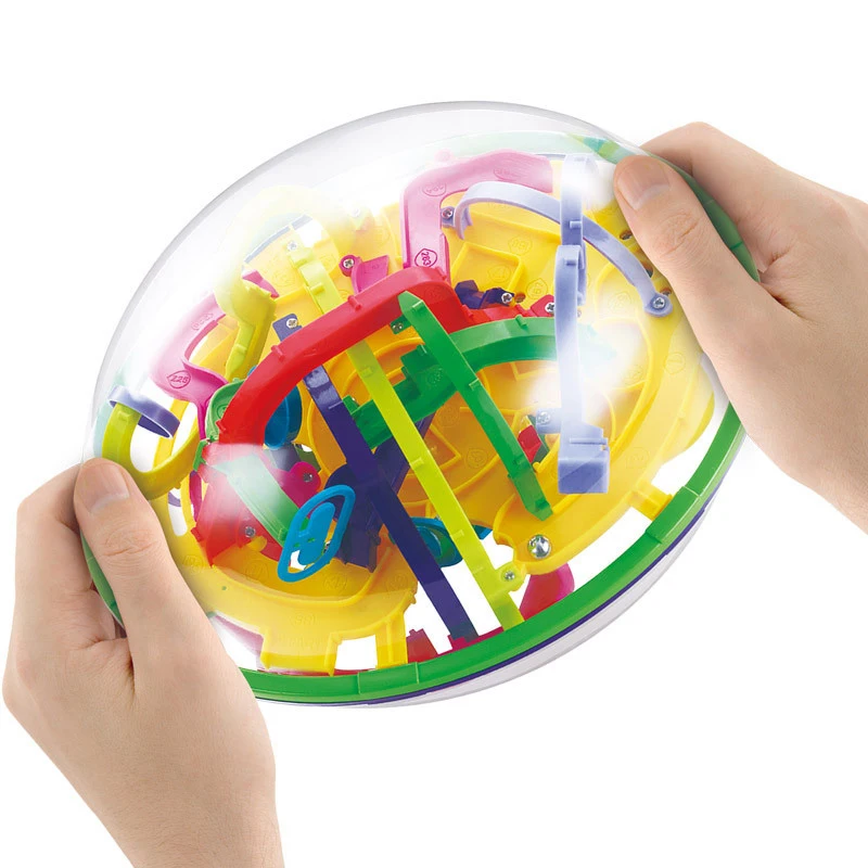 299 шагов 3D лабиринт мяч волшебный Интеллектуальный мяч игрушка-головоломка разведки вызов игры для детей тренировка баланса игрушки(S8