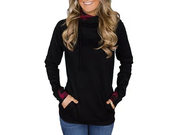 

Hooded Sweatshirts Casual Women Coat Hat 2018 Winter Long Sleeve Pullover Thicken Loose Hoodies Sweatshirt Manteau Femme