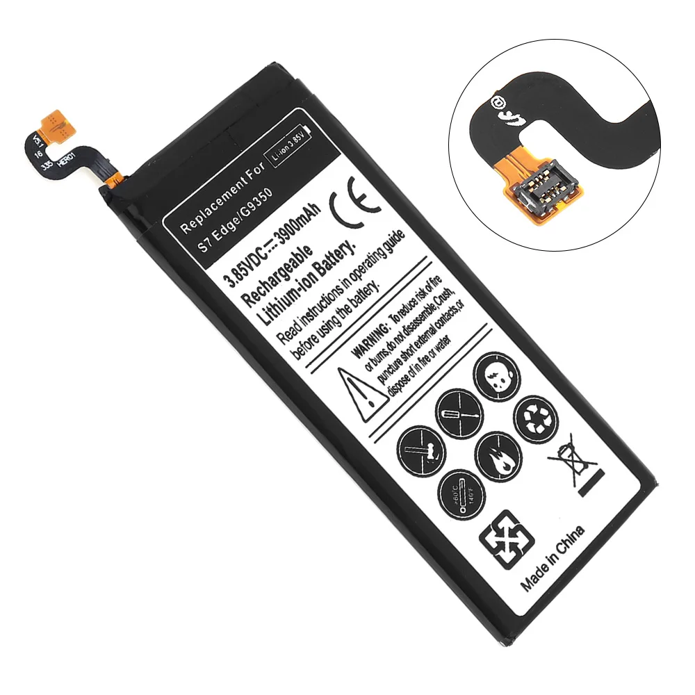 3 85 V 3900mAh Встроенный литий ионный аккумулятор для Samsung S7 Edge Galaxy G9350|Аккумуляторы