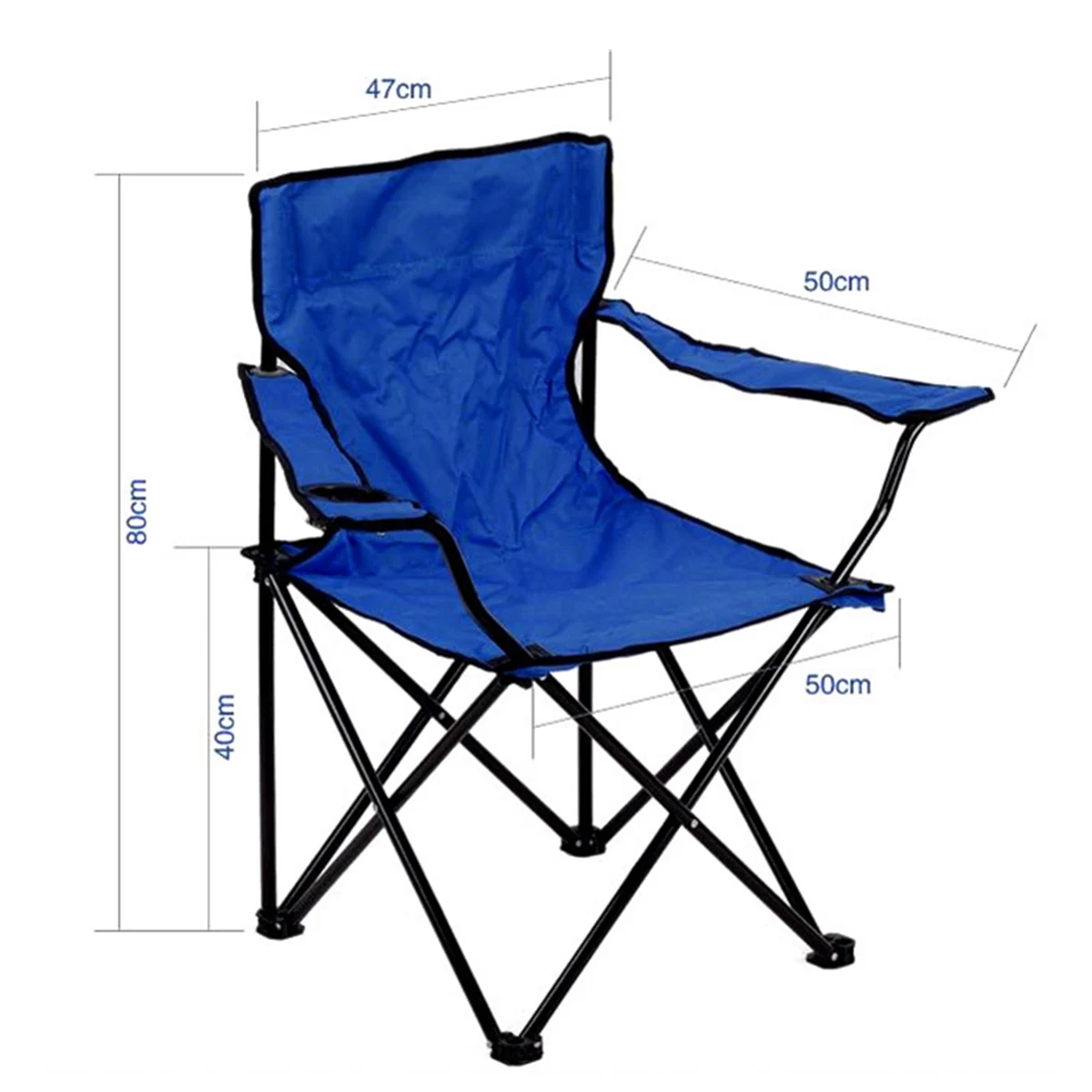 Открытый портативный складной стул рыбалка Кемпинг пляж Пикник стул с подстаканником Ткань Оксфорд Легкий стул