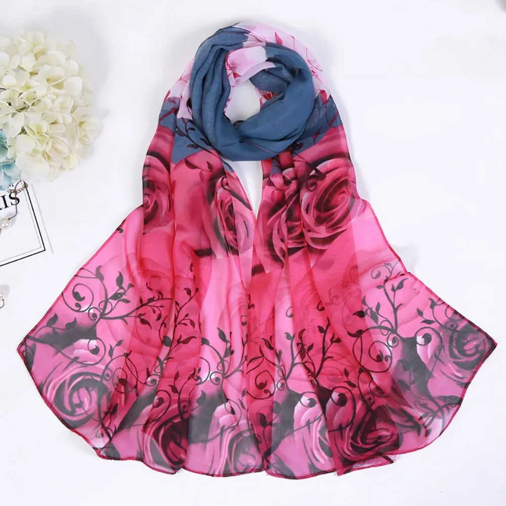KANCOOLD, Модный женский шелковый шарф, квадратный платок, шарфы для женщин, Одноцветный, в горошек, с принтом, длинный, мягкий, обёрточная бумага, Женская шаль, S10 SE13 - Цвет: E