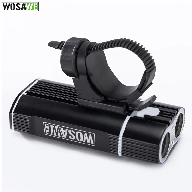 Perfect 2400lumens USB Rechargeable Bike Light Front Handlebar Lamp mtb Double LED Cycle Lights SOS bisiklet aksesuar Bicycle Flashlight 3