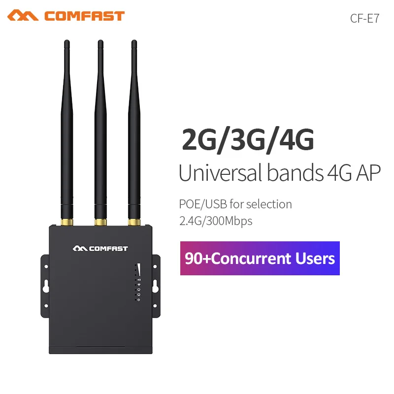 

Comfast High-Speed E7 Outdoor AP 4G LTE Wireless AP Wifi Router Plug and Play Waterproof Wireless Router Access Access Point