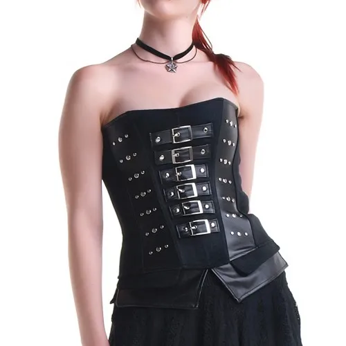 black strap corset