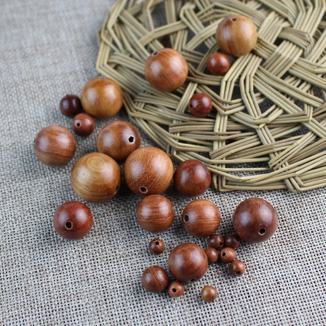 Natural Wood Beads 4/6/8/10/12/14/16/18/20mm Round Loose Spacer Wooden  Beads For Bracelets Making Jewelry DIY Crafts