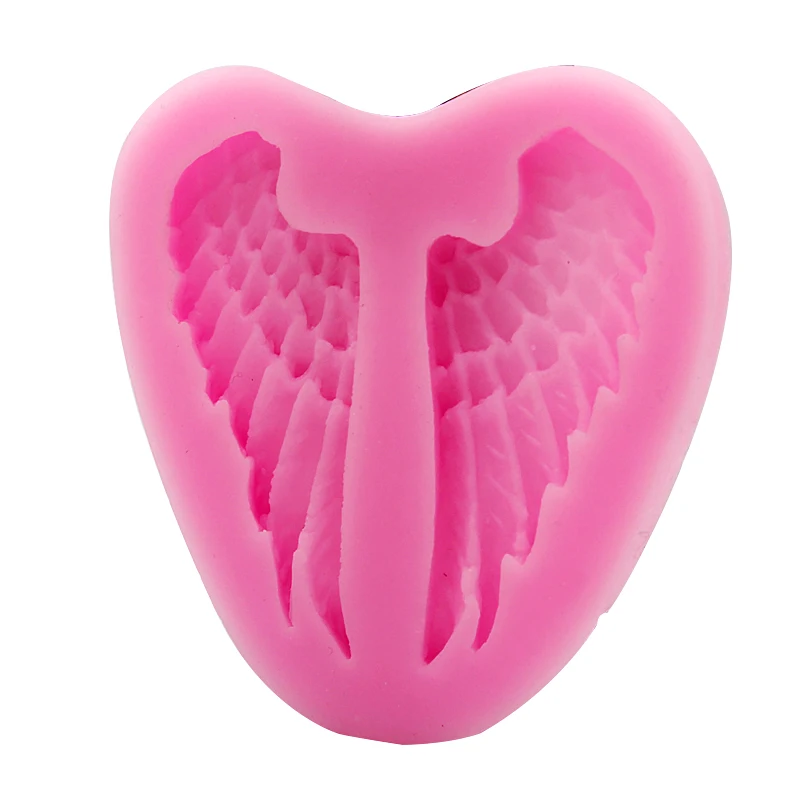 Красивая силиконовая 3D форма в форме крыльев Ангела, посуда для столовой, бар, антипригарная форма для украшения торта, помадка, форма для мыла