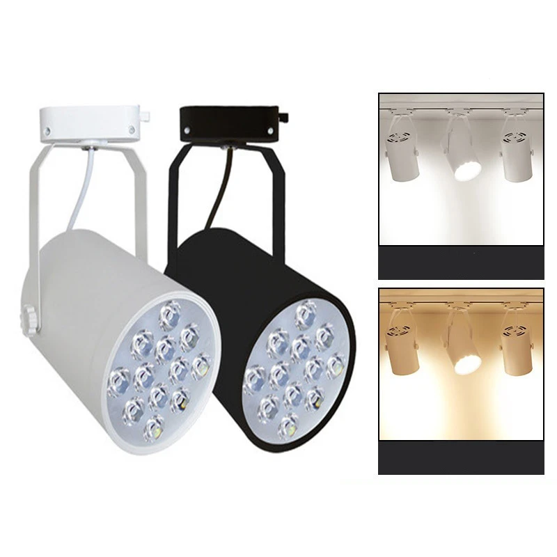 20X DHL الأسود/الأبيض LED أضواء مسارات سباق الفرس 10 W/20 W/30 W 85-265 V قابل للتعديل السكك الحديدية أضواء المسارات جي مصباح للملابس مخزن تظهر أضواء