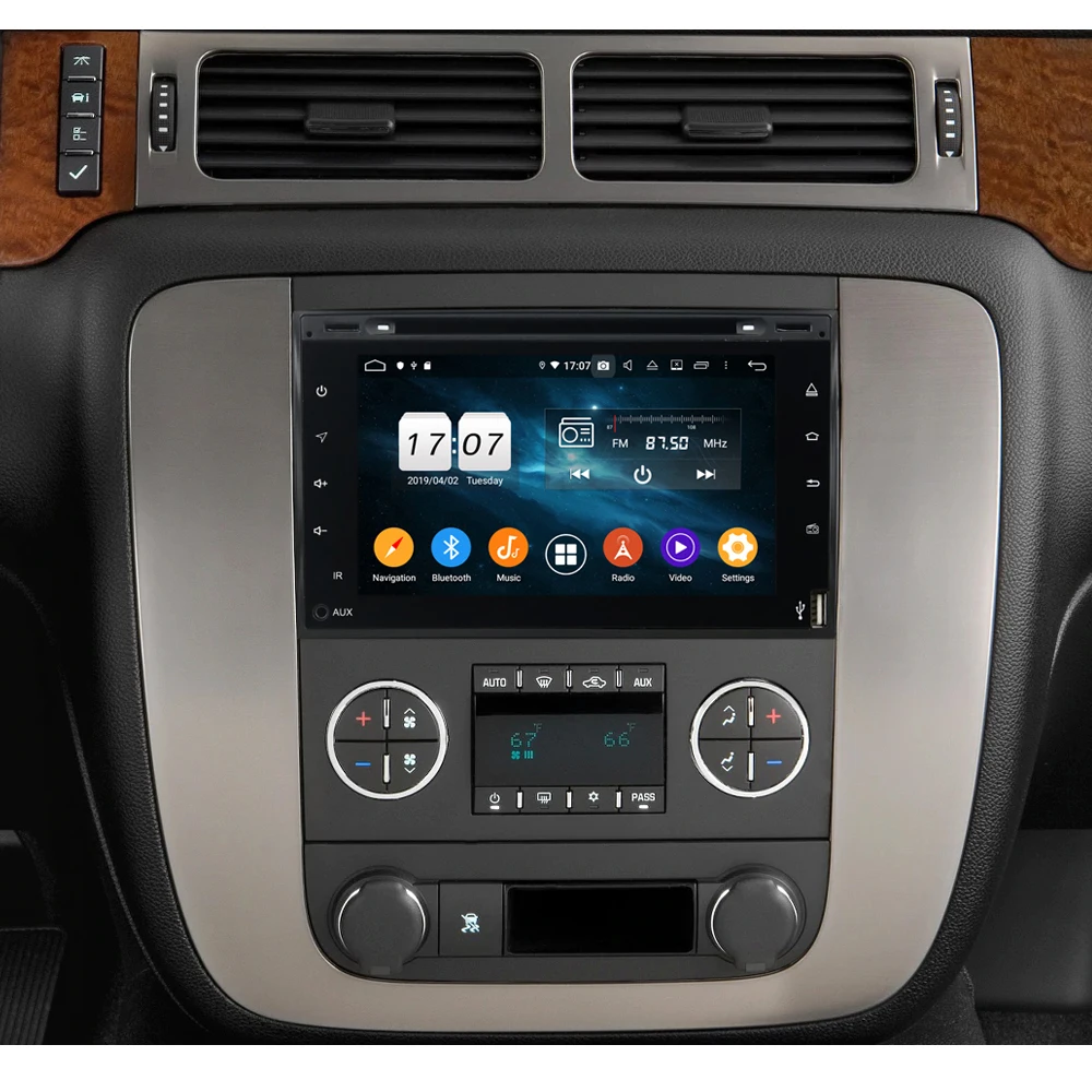 Owtosin Автомобильный Радио Видео плеер навигация GPS Android 9 0 для GMC Yukon Sierra Tahoe передняя