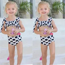 Одежда для малышей для девочек комплект бикини Купальники для малышек купальный костюм Одежда для купания