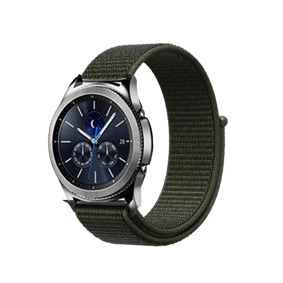 Нейлоновый ремешок 22 мм 20 мм для samsung gear s2 sport S3 Frontier Classic galaxy watch 42 мм 46 мм huami amazfit bip band huawei gt 2