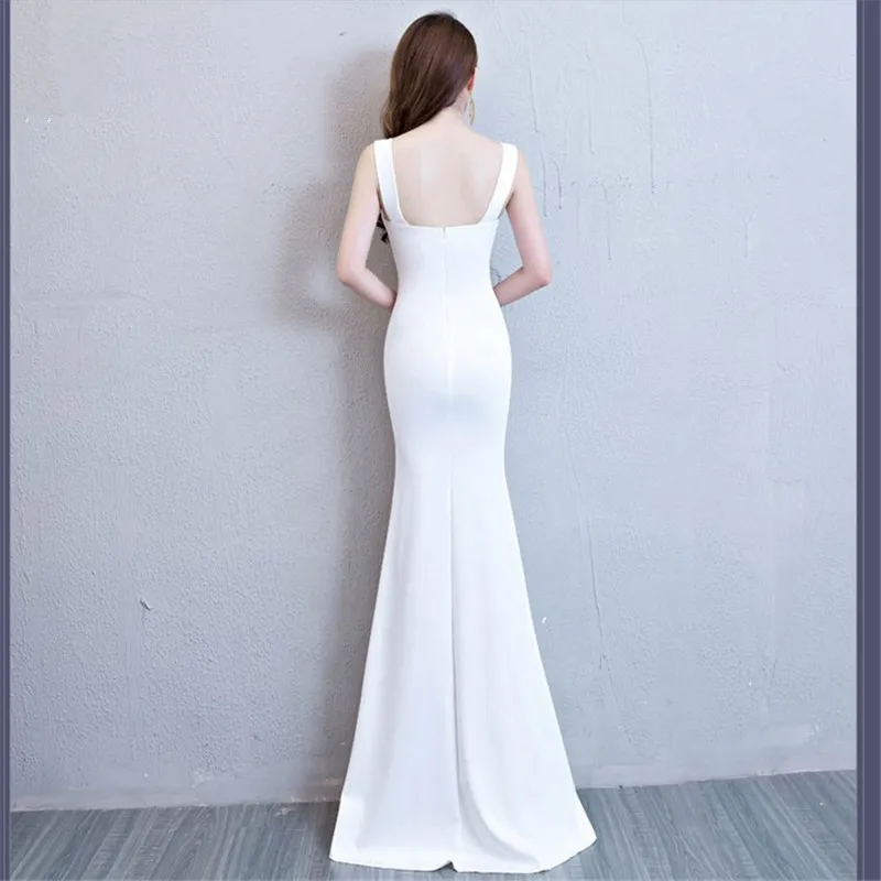 V шеи спандекс вечернее Формальное длинное Вечернее Vestido De Festa Longo вечернее платье Vestido De Novia Abendkleider tk881