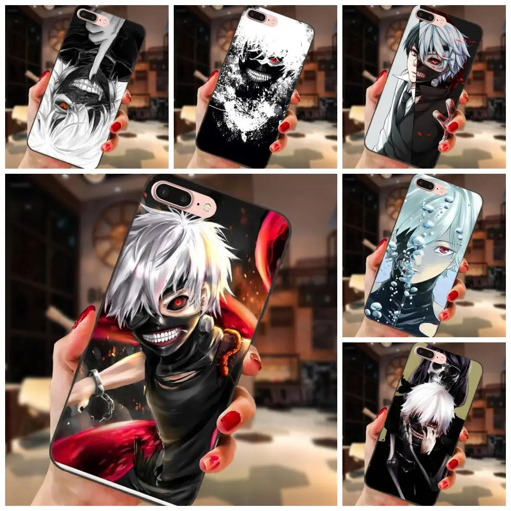

TPU Luxury For Samsung Galaxy I9082 Note 4 8 9 S3 S4 S5 S6 S7 S8 S9 S10 Edge Plus Lite G313 Japan Anime Tokyo Ghoul Kaneki Ken
