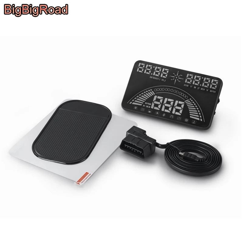 BigBigRoad-5.8 ġ ڵ HUD  ÷ OBD 2 + GPS 2  1,  ӵ  ũ    ˶