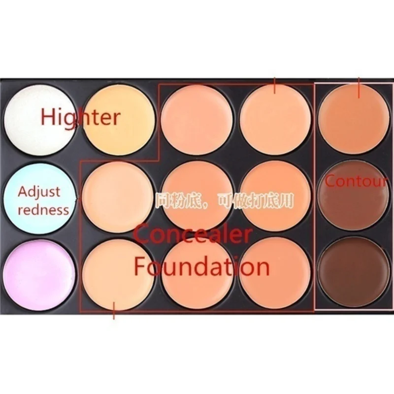 

MIni 15 Colors Face Concealer Camouflage Cream Contour Palette camouflage Cream Contour makeup professional corrective