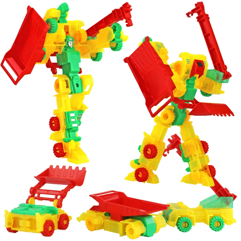 

Hort sale 3in1 robot classic toys plastic toy action figure anime transformation toys for kids Assembling diy toys for children