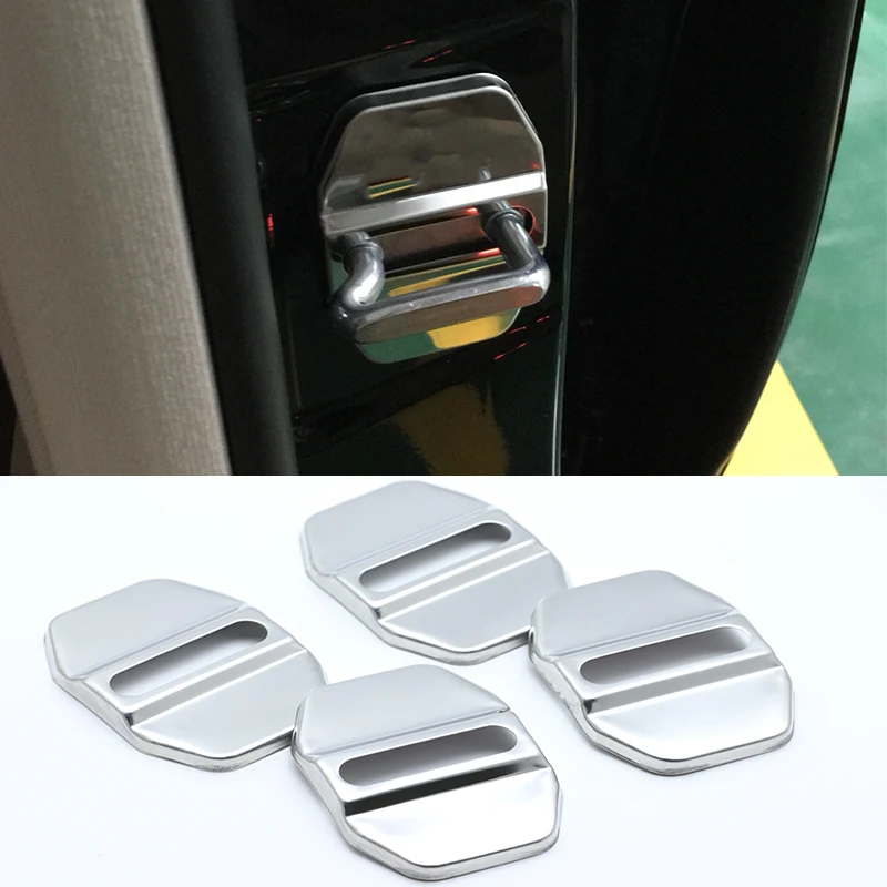 4 шт. антикоррозийный Автомобильный Дверной замок Защитная пряжка крышка для Mercedes-Benz GLE W166 C292 GLS аксессуары для стайлинга автомобилей