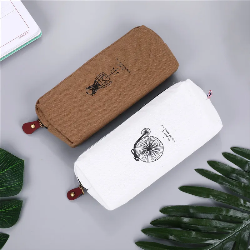 

1 PC Cute Fabric Pencil Cases Bag Box Pouch Creative Pen Case Kids Gift Office School Stationary Store Material Supplies 05018