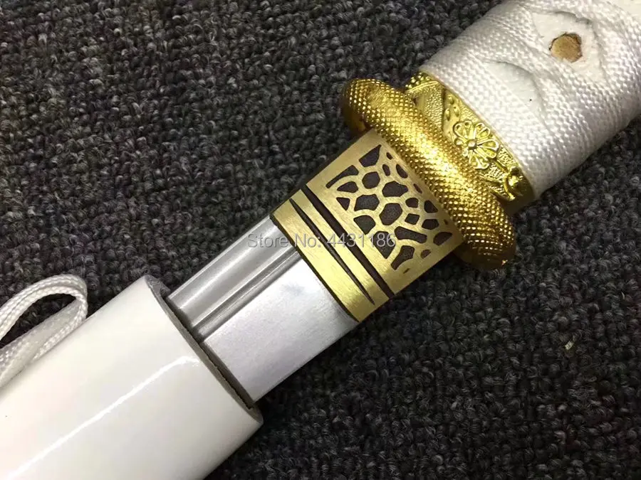 Ручной работы Wakizashi катана, японский самурайский прямой меч высокоуглеродистой стали лезвие острый ниндзя нож готовый для битвы