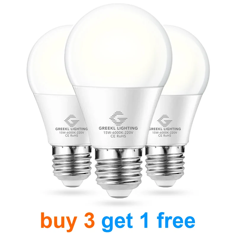 

2017 New Smart IC LED Bulb LED Lamp 15W 220V 110V LED Light LED Spotlight Light Warm Cool White E27 ED Bulb