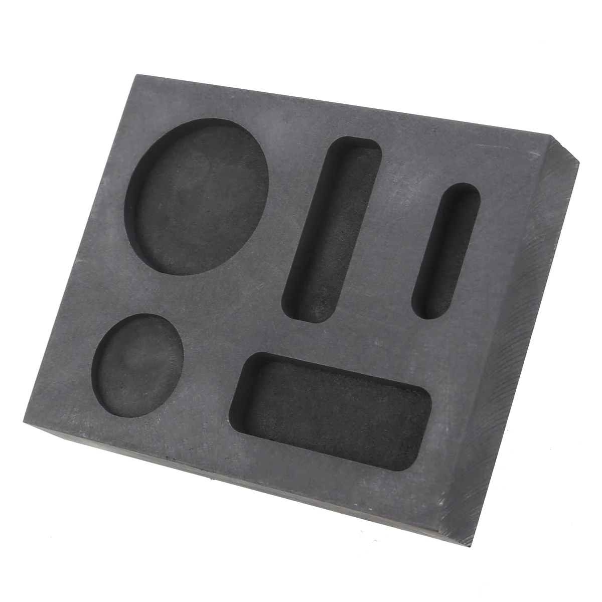 Black Five Holes Ingot Casting Graphite Casting Ingot Melting Mold Refining Scrap for Melting Furnace Casing Copper Silver Gold