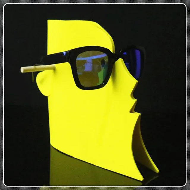 Men Head Eyeglasses Sunglasses Spectacle Display Stand Holder Case Organizer