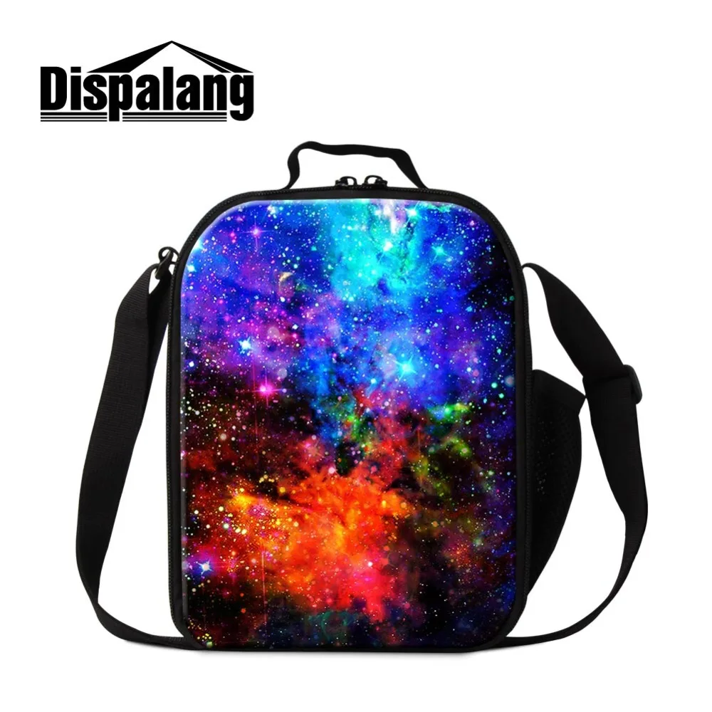 

Dispalang Galaxy Lunch Bag for Boys Colorful Insulated Cooler Bag Small Lunch Box Bag for Children Crossbody Lunch Container Kid