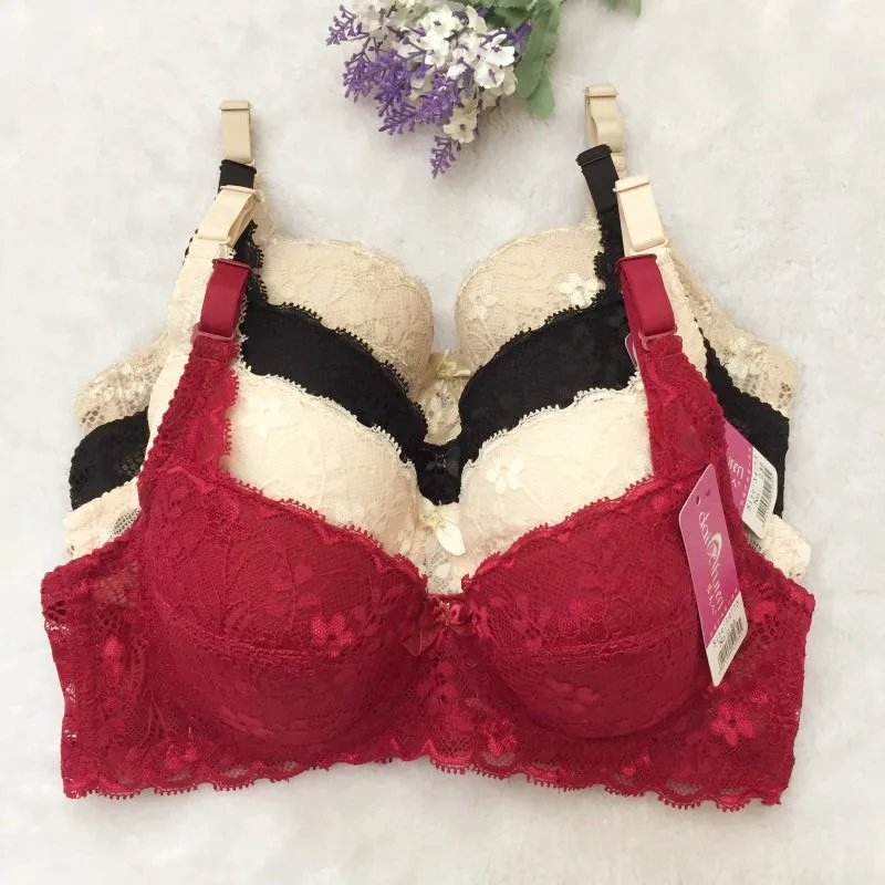 

2018 new sexy lace female underwear gathered cup breathable comfortable bras for women