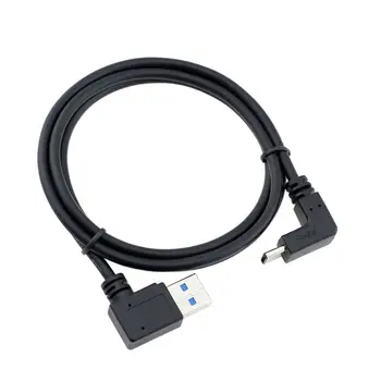 

1m/3ft USB 3.0 Left & Right Angled to USB 3.1 USB-C Up Down & Type C 90 Degree Cable for Type-C Phone devices Tablet PC HDD