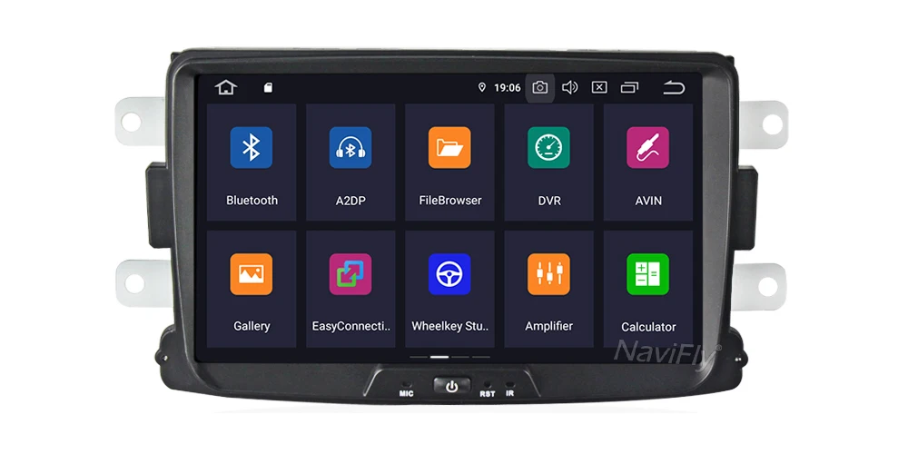 Discount NaviFly PX30 Android 9.0 IPS+DSP car multimedia player GPS Navigator Radio For Dacia Duster Logan Sandero radio stereo head unit 10