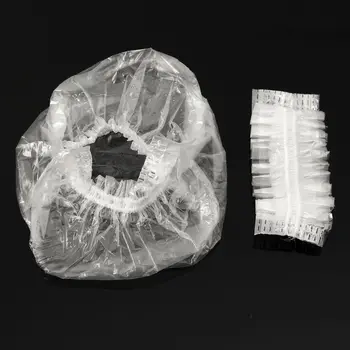 

100pcs/lot Transparent Waterproof Earmuffs Disposable Earcap Bathing Shower Ear Cover Shields Styling Tool Accessory
