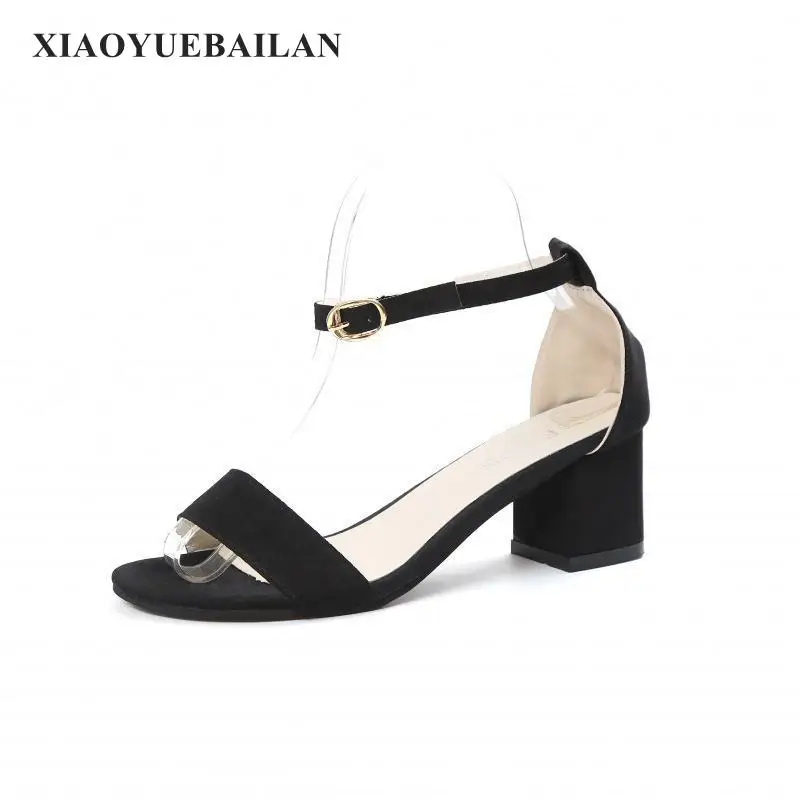 2017 Summer New Product Buckle Fish Mouth Simple Sandals Female | Обувь