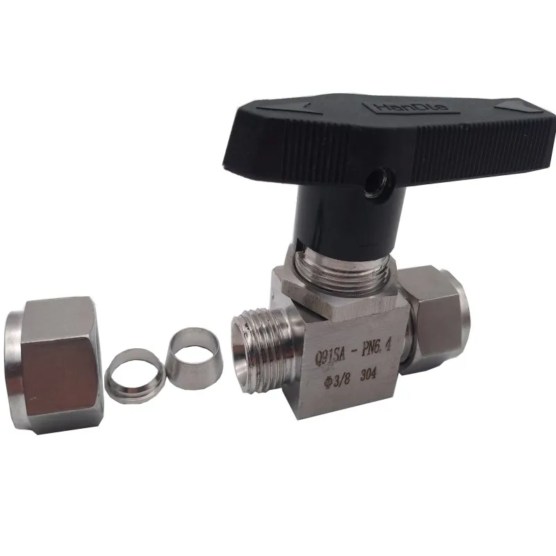 S075 ENTENCO 2 ходовой женский резьбовой шаровой клапан 1/4 &quot3/8&quot из нержавеющей стали