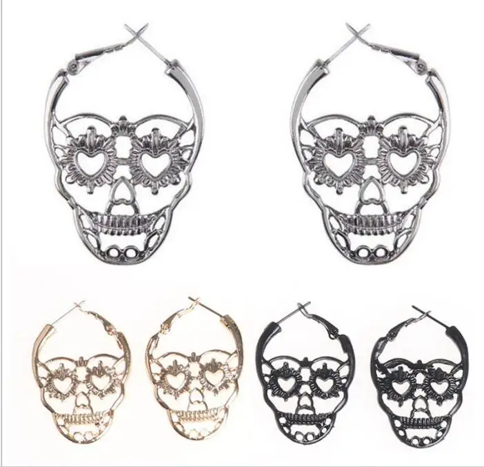 

2018 new retro enamel earrings personality wild earrings
