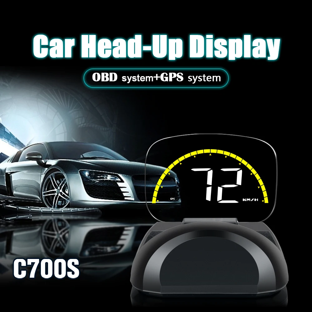 Новый GPS + OBD2 двойная система автомобильный HUD Дисплей Универсальный Авто